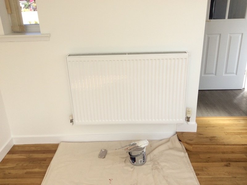 white home radiator